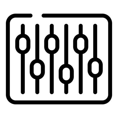 Konuşma eşitleyici simgesi. Beyaz arkaplanda izole edilmiş web tasarımı için özet konuşma eşitleyici vektör simgesi