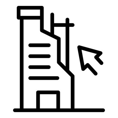 Proje simgesini yeniden tasarla. Beyaz arkaplanda izole edilmiş web tasarımı için proje vektör simgesini yeniden dizayn et