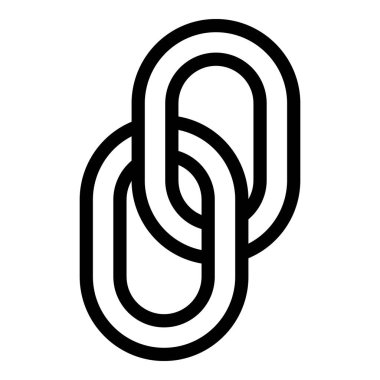 Bağlantı dosya simgesi. Beyaz arkaplanda izole edilmiş web tasarımı için özet bağlantı dosya vektörü simgesi