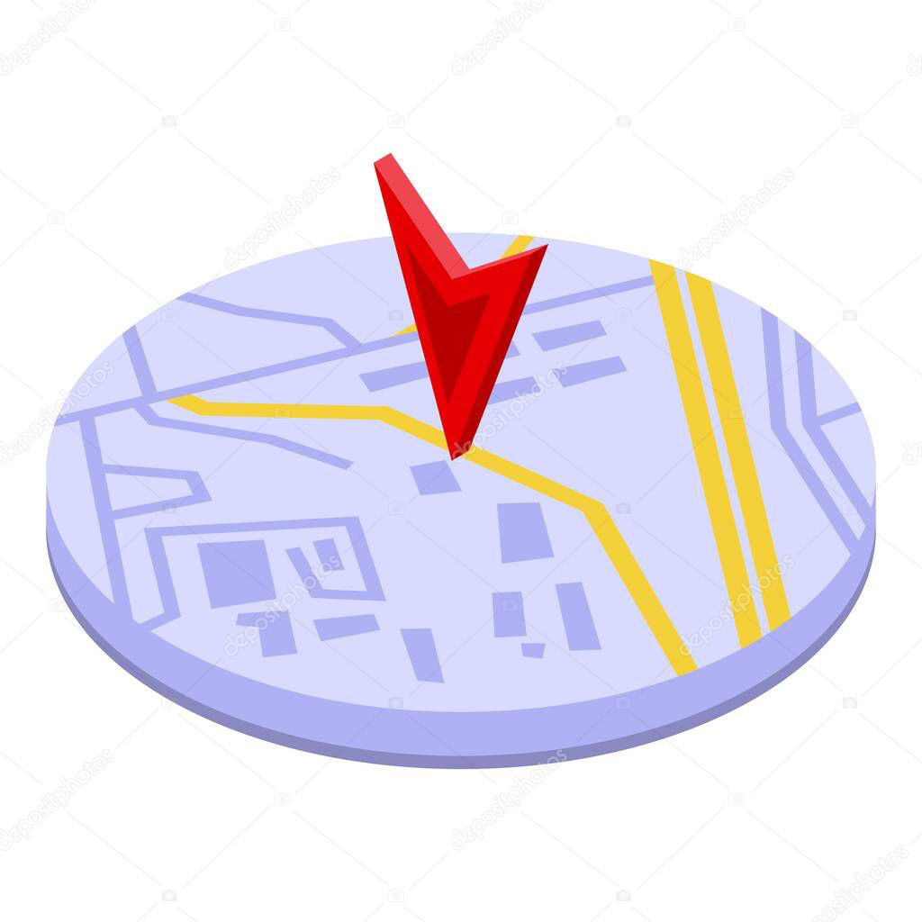 Location travel icon. Isometric of location travel vector icon for web design isolated on white background