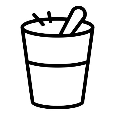 Cam ikonu pişiriyorum. Beyaz arkaplanda izole edilmiş web tasarımı için ana yemek pişirme cam vektörü simgesi