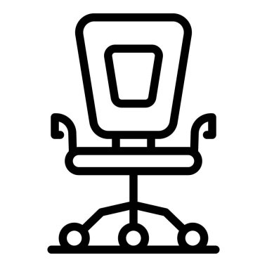 Ofis sandalyesi simgesi, taslak biçimi