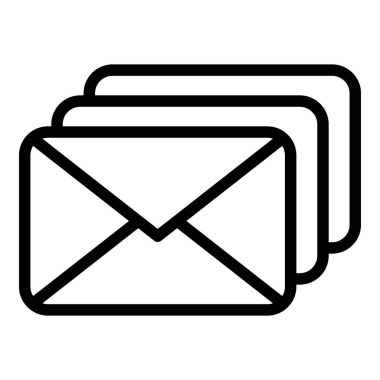 Support letters icon, outline style
