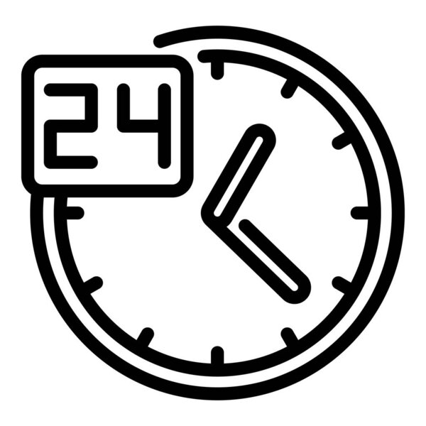 Нон-стоп рабочая иконка, очертания стиля