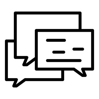 Help support chat icon, outline style