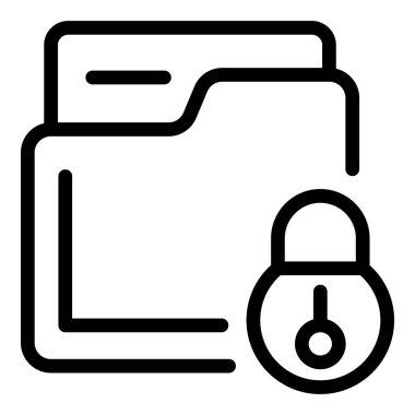 Dizin kilidi simgesi. Beyaz arkaplanda izole edilmiş web tasarımı için ana dizin kilit vektör simgesi