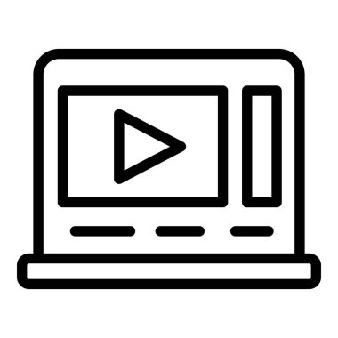 Çoklu ortam düzenleme simgesi. Beyaz arkaplanda izole edilmiş web tasarımı için çokluortam düzenleme vektör simgesi