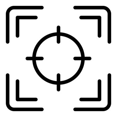 Hedef işbirliği ikonu. Beyaz arkaplanda izole edilmiş web tasarımı için özet hedef işbirliği vektör simgesi