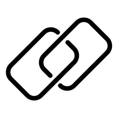 Bağlantı simgesini paylaş. Beyaz arkaplanda izole edilmiş web tasarımı için özet paylaşım zinciri vektör simgesi