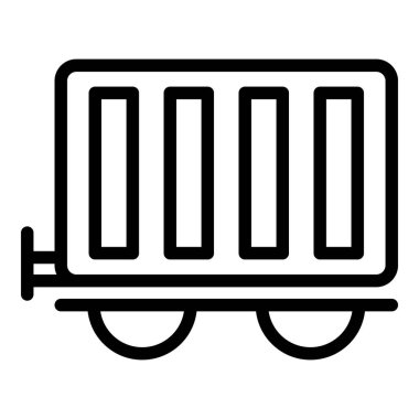 Tren ikonu. Beyaz arkaplanda izole edilmiş web tasarımı için ana hat tren araba vektör simgesi