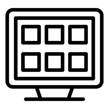 Elektronik klasör simgesi. Beyaz arkaplanda izole edilmiş web tasarımı için özet elektronik dizin vektör simgesi