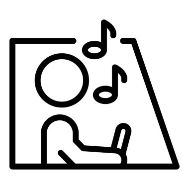 Dikkatsiz kişi ikon kullanıyor. Beyaz arkaplanda izole edilmiş web tasarımı için özensiz kişi sürücü vektör simgesi