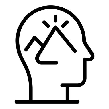 Özgüven fikri ikonu. Beyaz arkaplanda izole edilmiş web tasarımı için özsaygı fikir vektör simgesi