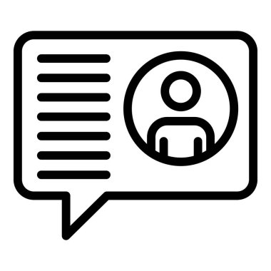 Sohbet hedef kitlesi simgesi. Beyaz arkaplanda izole edilmiş web tasarımı için özet sohbet hedef kitle vektörü simgesi