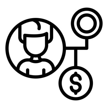 Şema hedef kitle simgesi. Beyaz arkaplanda izole edilmiş web tasarımı için özet şeması hedef kitle ikonu