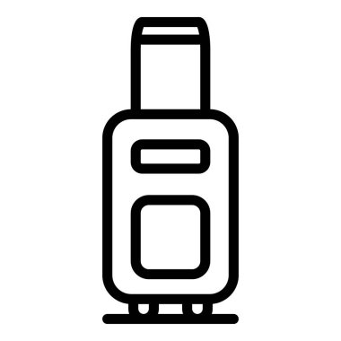 Yük ikonu. Beyaz arkaplanda izole edilmiş web tasarımı için özet bagaj vektörü simgesi