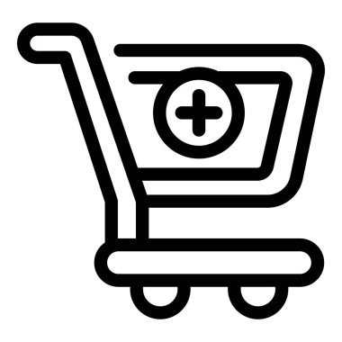 Çevrimiçi alışveriş arabası ikonu. Beyaz arkaplanda izole edilmiş web tasarımı için çevrimiçi atölye arabası vektör simgesi