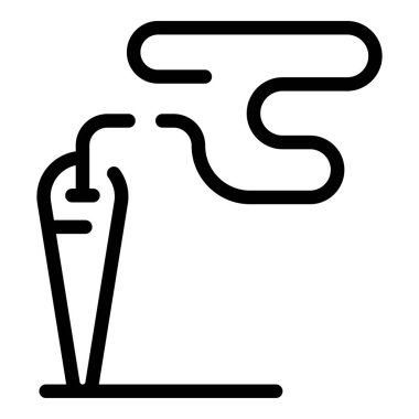 Örgü iğnesi ikonu. Beyaz arkaplanda izole edilmiş web tasarımı için örgü iğnesi ikonu