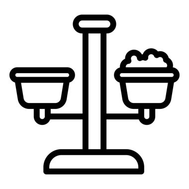 Köpek maması ikonu. Beyaz arkaplanda izole edilmiş web tasarımı için özet köpek maması vektör simgesi