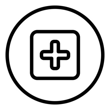 Arayüz simgesi ekle. Beyaz arkaplanda izole edilmiş web tasarımı için arayüz vektör simgesi ekle