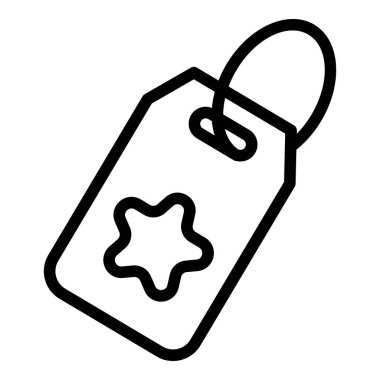 Fiyat etiketi arayüz simgesi. Beyaz arkaplanda izole edilmiş web tasarımı için özet Price etiket vektör simgesi