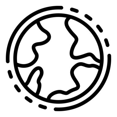 Modern küresel arayüz simgesi. Beyaz arkaplanda izole edilmiş web tasarımı için Modern küresel arayüz vektör simgesi