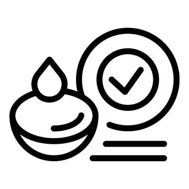 Göz merceği simgesi bırakın. Beyaz arkaplanda izole edilmiş web tasarımı için Gözler lens bırakma vektör simgesi