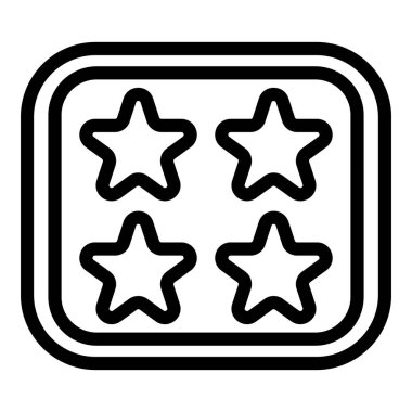 Kurabiye kalıbı yıldız ikonu. Beyaz arkaplanda izole edilmiş web tasarımı için ana çerez kalıbı yıldız vektör simgesi