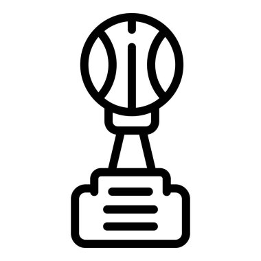 Beyzbol kupası ikonu, taslak biçimi