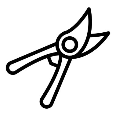 El budama ikonu. Beyaz arkaplanda izole edilmiş web tasarımı için el budama vektör simgesi