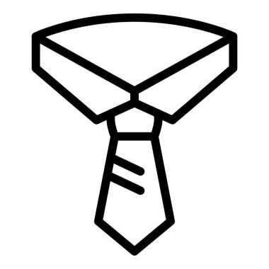 Kariyer kravat ikonu. Beyaz arkaplanda izole edilmiş web tasarımı için özet kariyer bağlama vektör simgesi