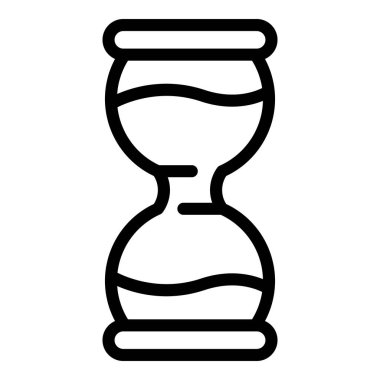 Kariyer ve saat ikonu. Beyaz arkaplanda izole edilmiş web tasarımı için özet kariyer kum izleme vektör simgesi