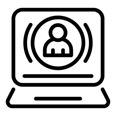 Online teşhis ikonu. Beyaz arkaplanda izole edilmiş web tasarımı için çevrimiçi tanı vektör simgesi