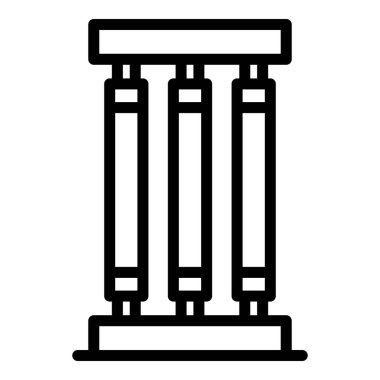 Anti bakteriyel UV lambası ikonu. Beyaz arkaplanda izole edilmiş web tasarımı için antibakteriyel UV lamba vektör simgesi