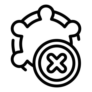 Antibiyotik direnci ikonu. Beyaz arkaplanda izole edilmiş web tasarımı için özet antibiyotik direnç vektör simgesi