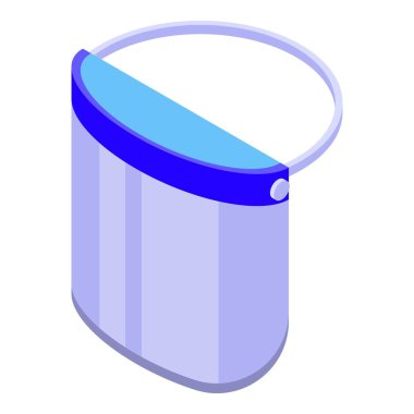 Yüz kalkanı simgesi kullan, izometrik biçim