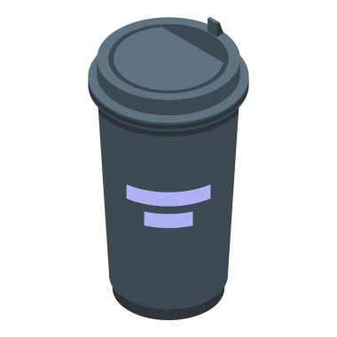 Latte cup simgesi, izometrik stil