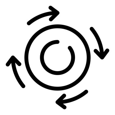 Yenilenebilir doğal enerji simgesi, özet biçimi