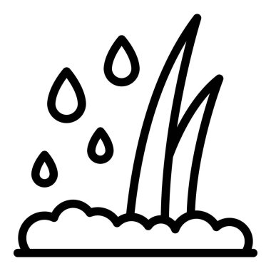 Çiftlik ekolojik bitki simgesi, taslak biçimi