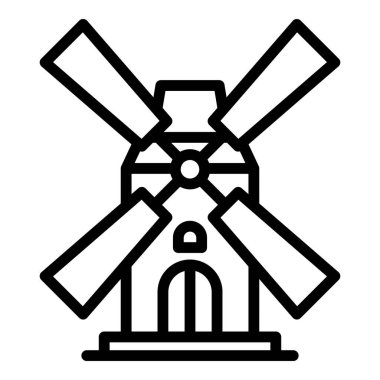 Yel değirmeni simgesi, özet biçimi