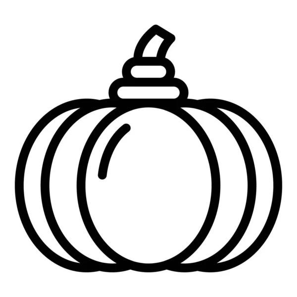 Eco pumpkin icon, outline style — Stock Vector