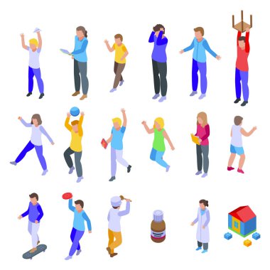 Hiperaktivite simgesi, izometrik biçim