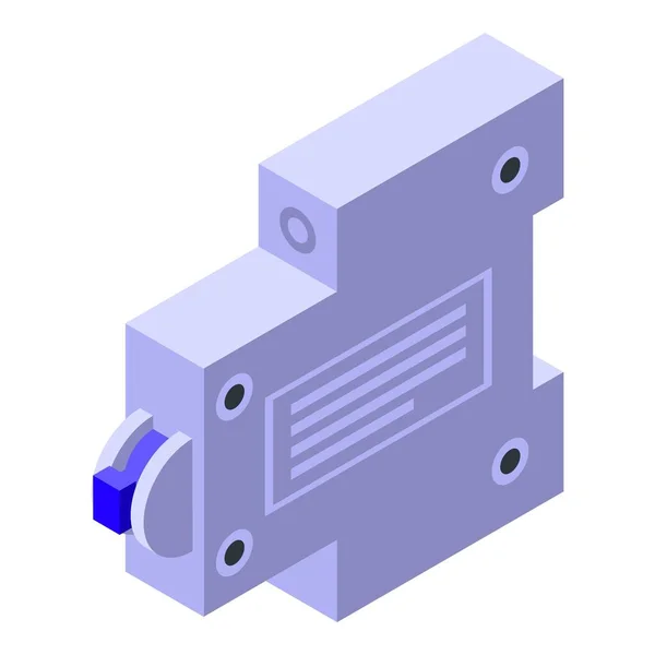 Icône de boîte de disjoncteur, style isométrique — Image vectorielle