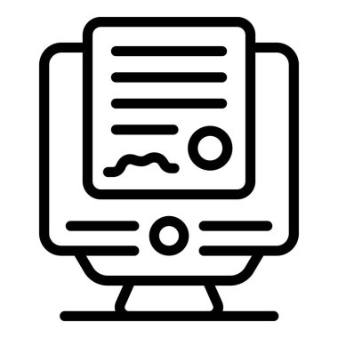 Çevrimiçi sağlık raporu simgesi, özet biçimi