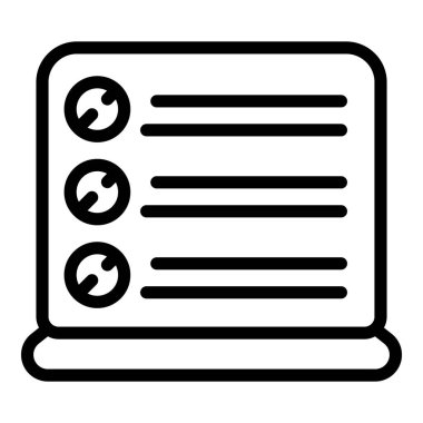 Çevrimiçi sağlık testi simgesi, özet biçimi