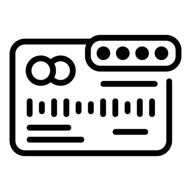 Kredi kartı parola simgesi, özet biçimi