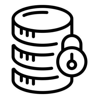 İnternet ağı kilitlenmiş simge, özet biçimi