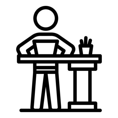 Ergonomik duruş simgesi, özet biçimi