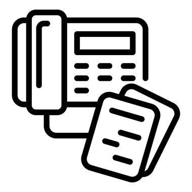 Ergonomik telefon simgesi, özet biçimi