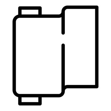 Pamuk tekstil rulo simgesi, özet biçimi